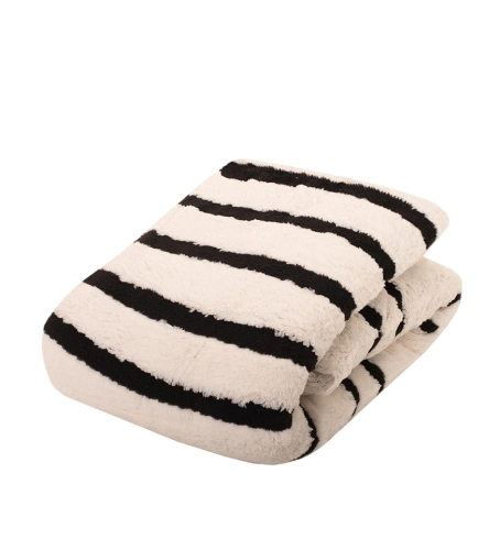 Pokrowiec na sofę beżowo-czarny Corde SHP