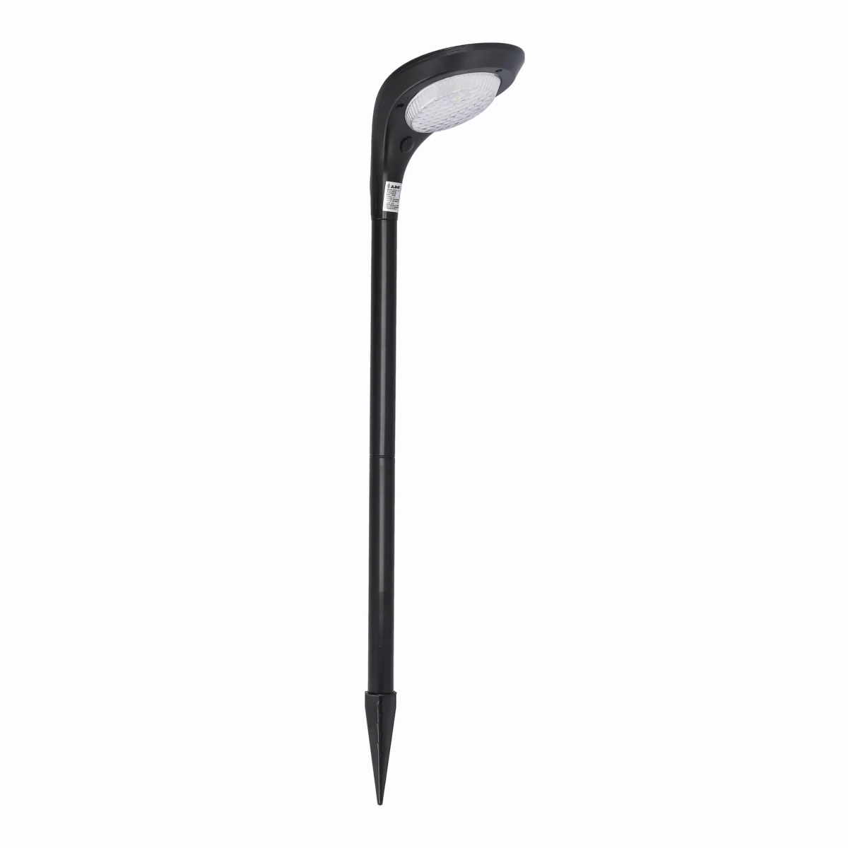 czarna-lampa-solarna-12-led-wbijana-2-tryby-swiecenia-cieple-zimne-swiatlo-marka-jumi-bok.webp