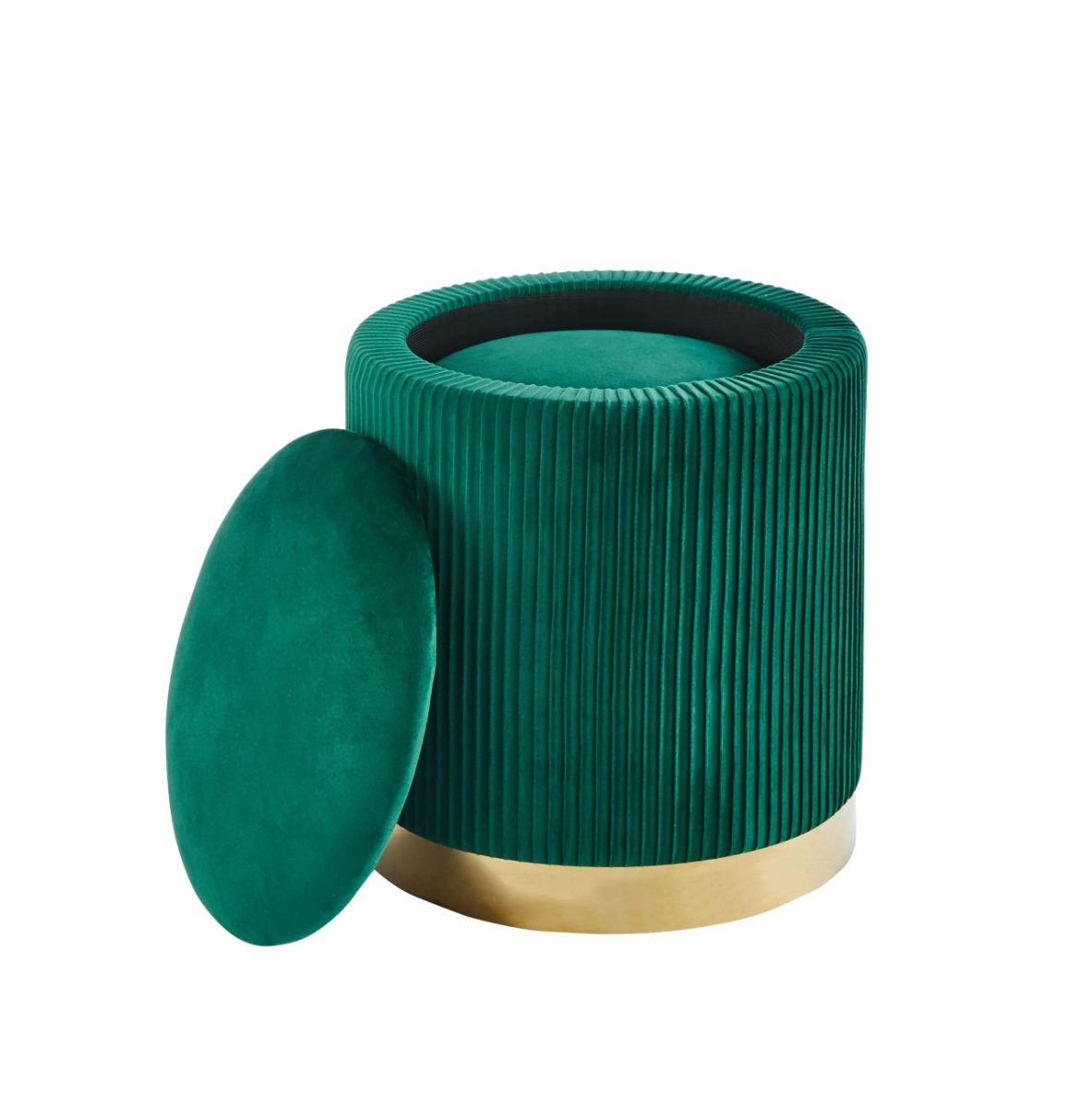 Pufy (zestaw 2 szt.) velvet - Riviera 38 zielone