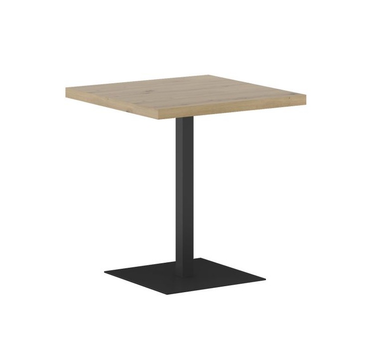 Stół (dąb artisan + noga T) 67x67