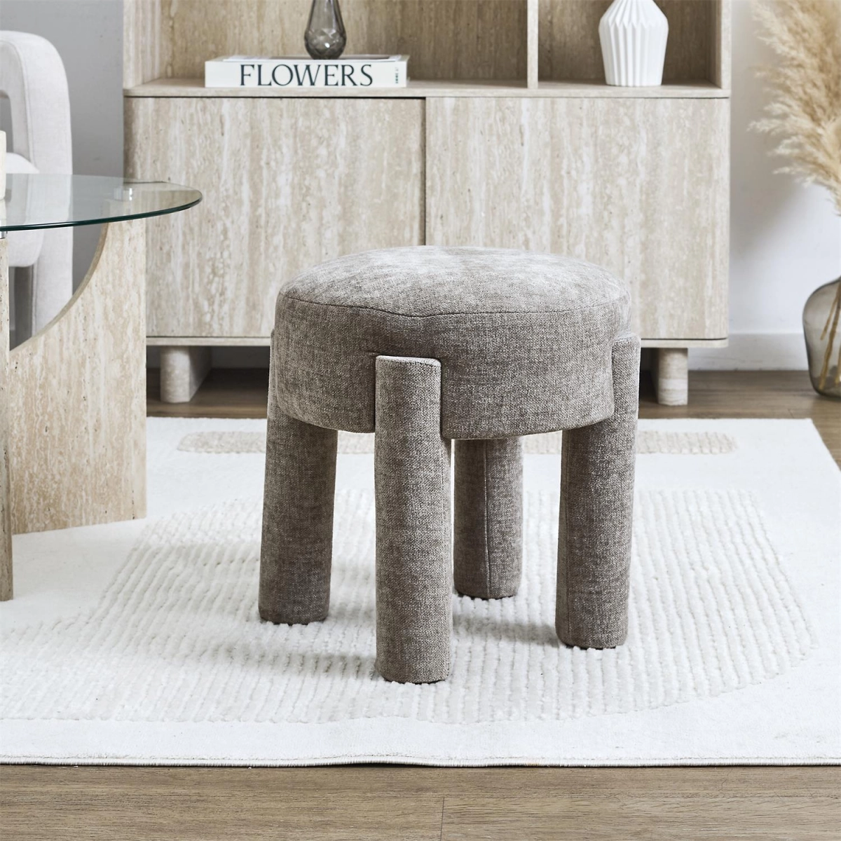 Stołek Emilia taupe