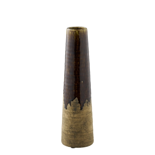 Wazon ceramiczny, brązowy 11x39 cm Cali 