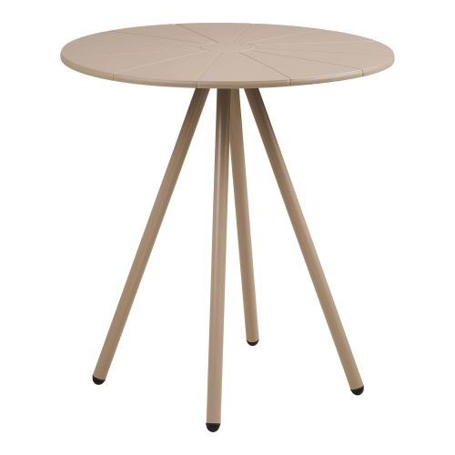 Stół okrągły 70 cm, ogrodowy taupe Barletta Bistro 