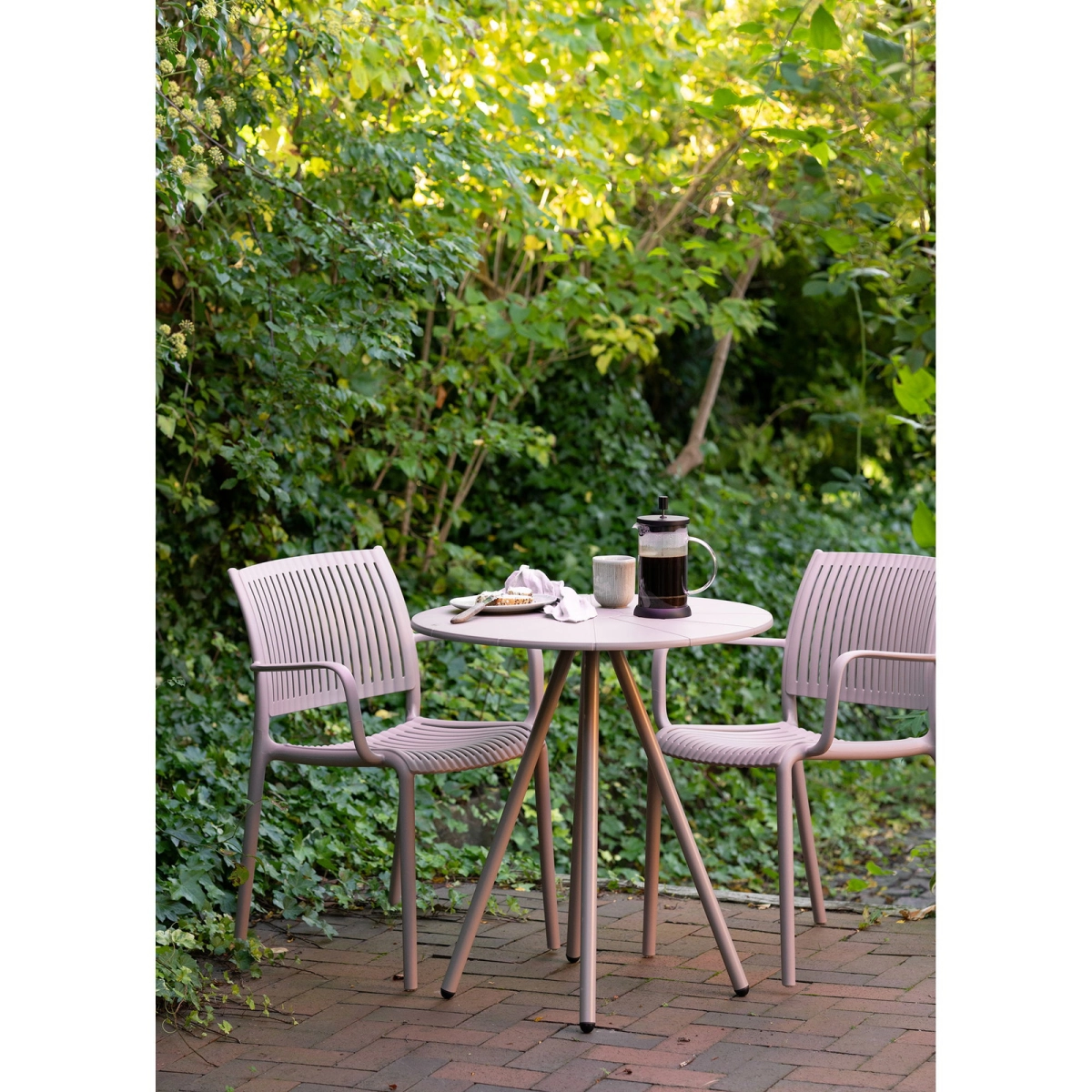 Stół Barletta Bistro okrągły taupe 70cm