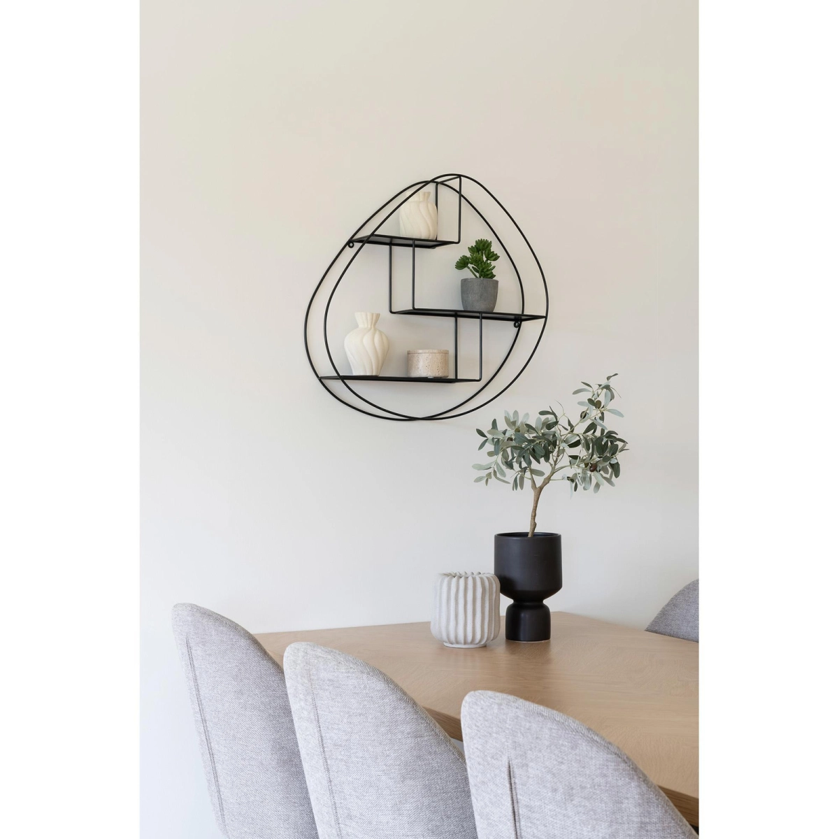 Zestaw 2 wazonów ceramicznych białych
