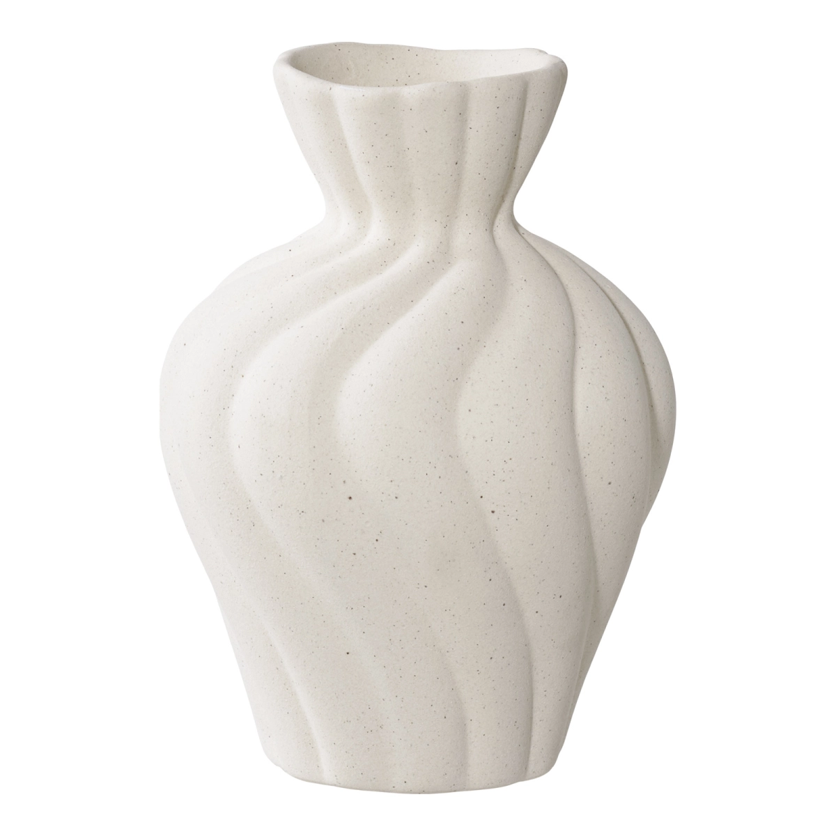Zestaw 2 wazonów ceramicznych białych