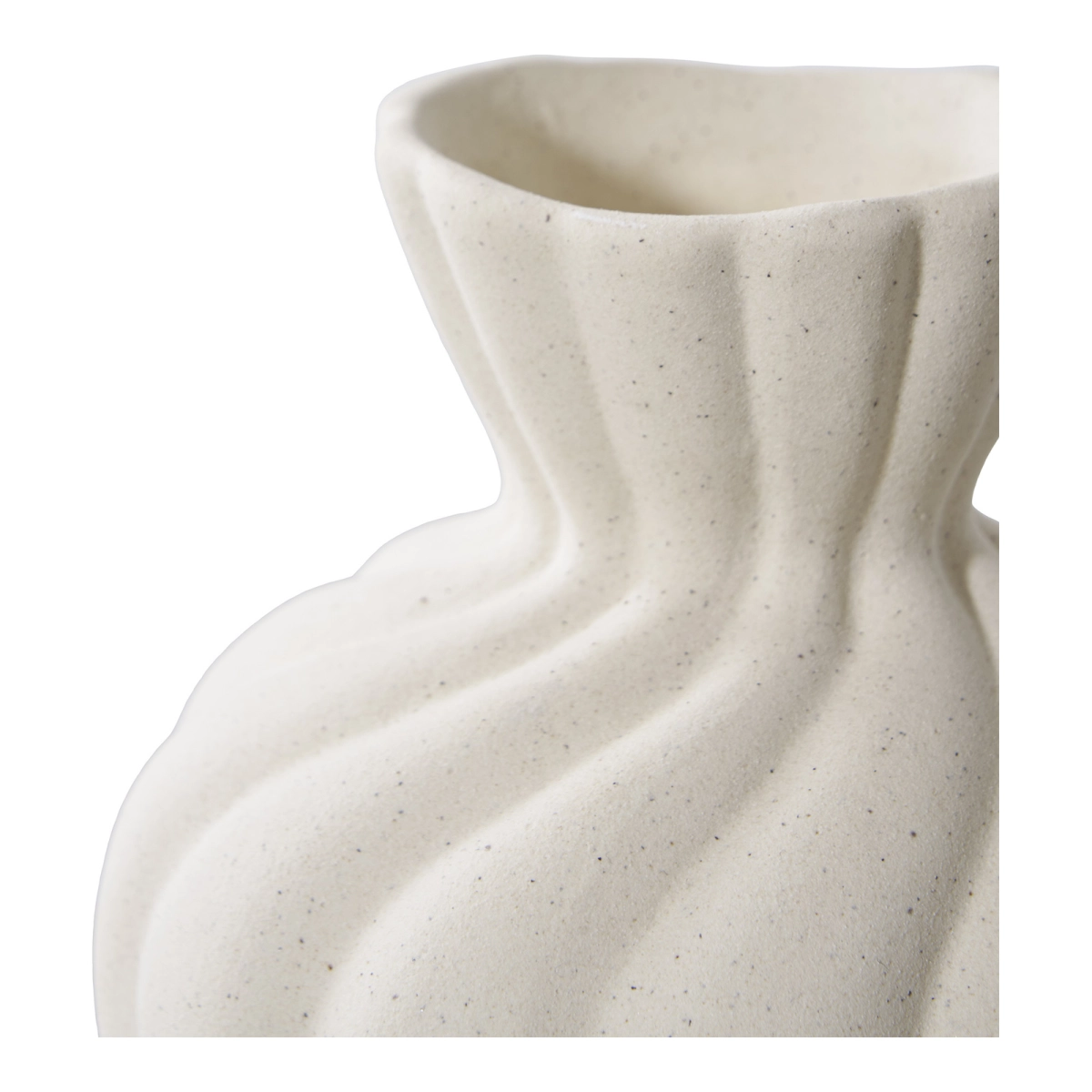 Zestaw 2 wazonów ceramicznych białych