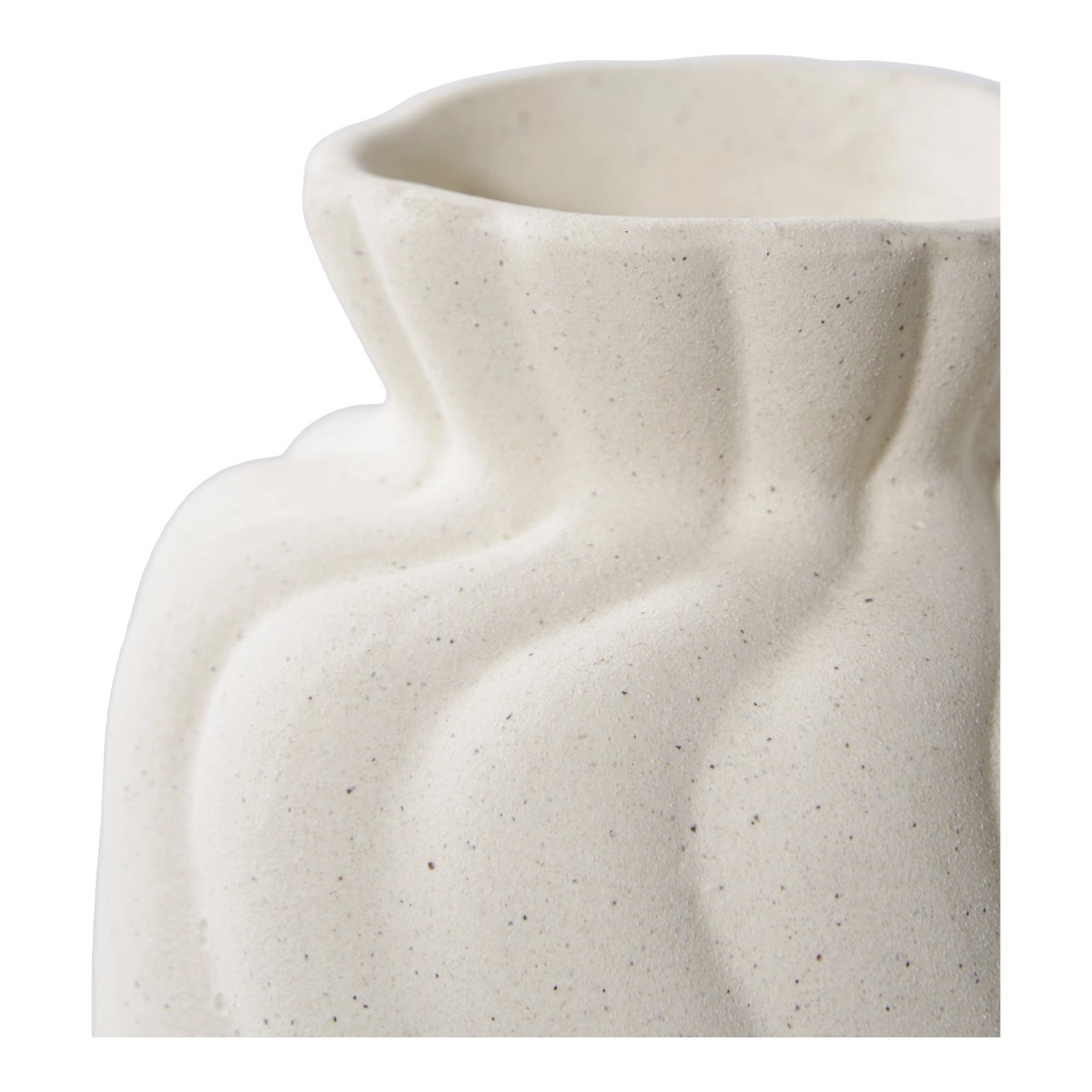 Zestaw 2 wazonów ceramicznych białych