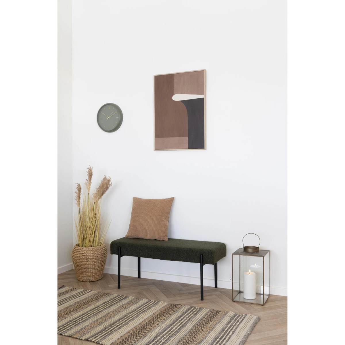 Zegar Rossano 30cm zielony