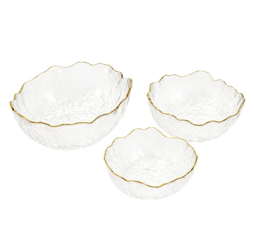Zestaw 3 mis transparentnych Bowls SHP 