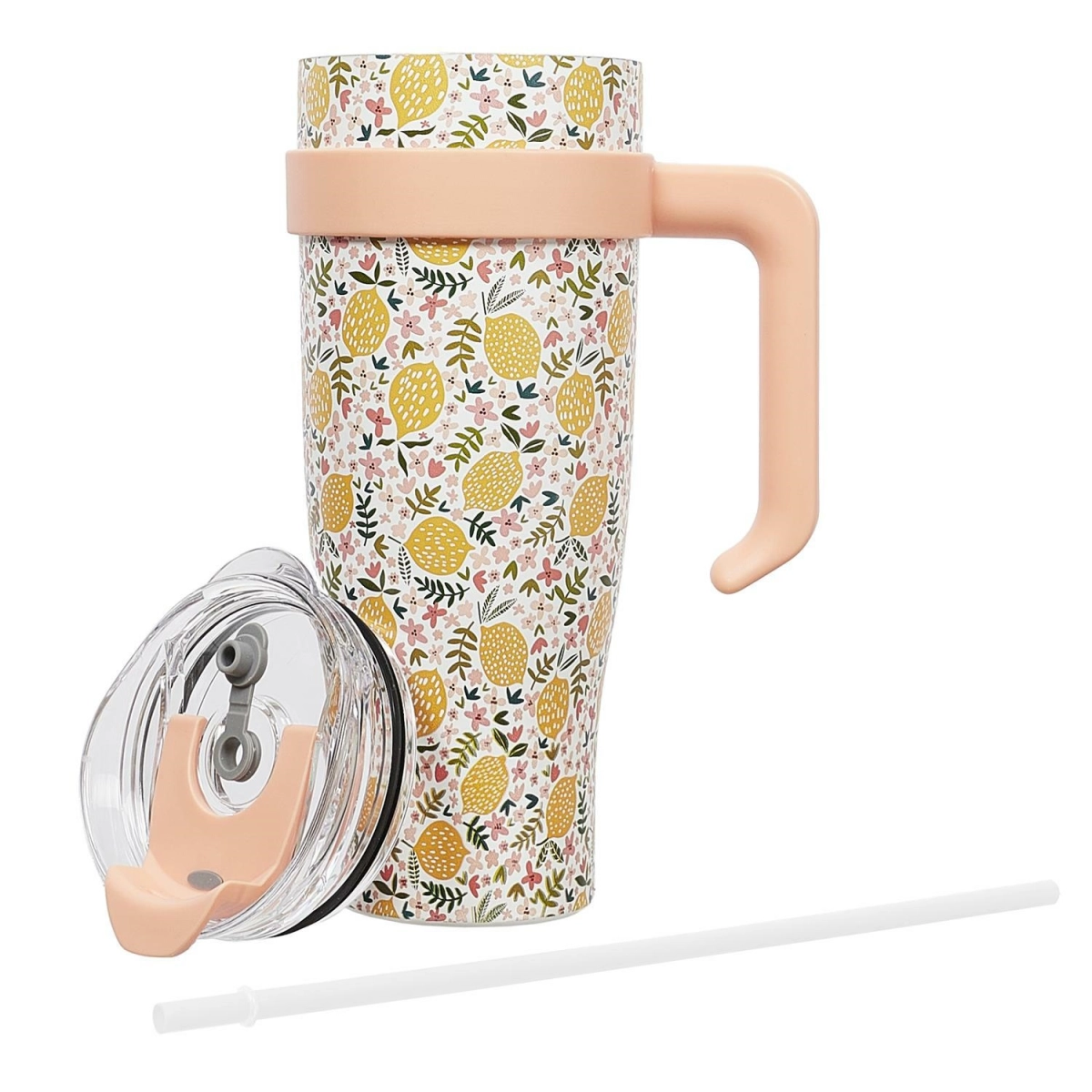 Kubek termiczny Miami Floral żółty