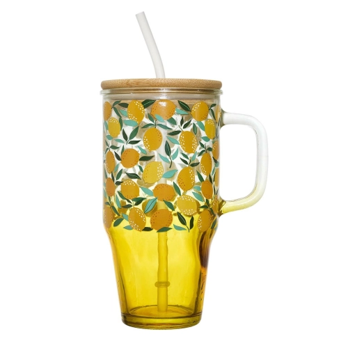 Kubek z pokrywką i słomką Soleo 650ml