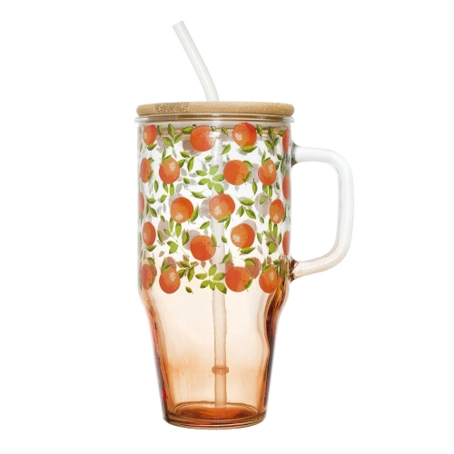 Kubek z pokrywką i słomką Soleo 650ml