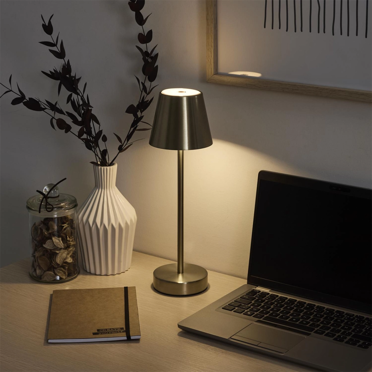 Lampka Casablanca 36cm LED na dotyk
