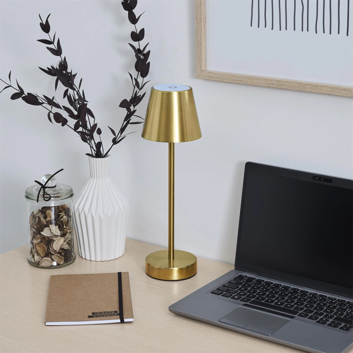 Lampka Casablanca 36cm LED na dotyk
