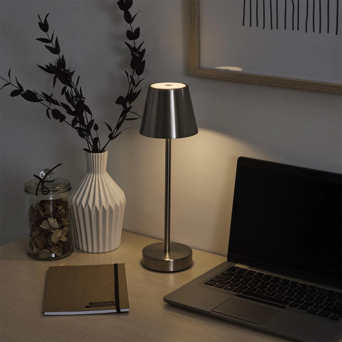 Lampka Casablanca 36cm LED na dotyk