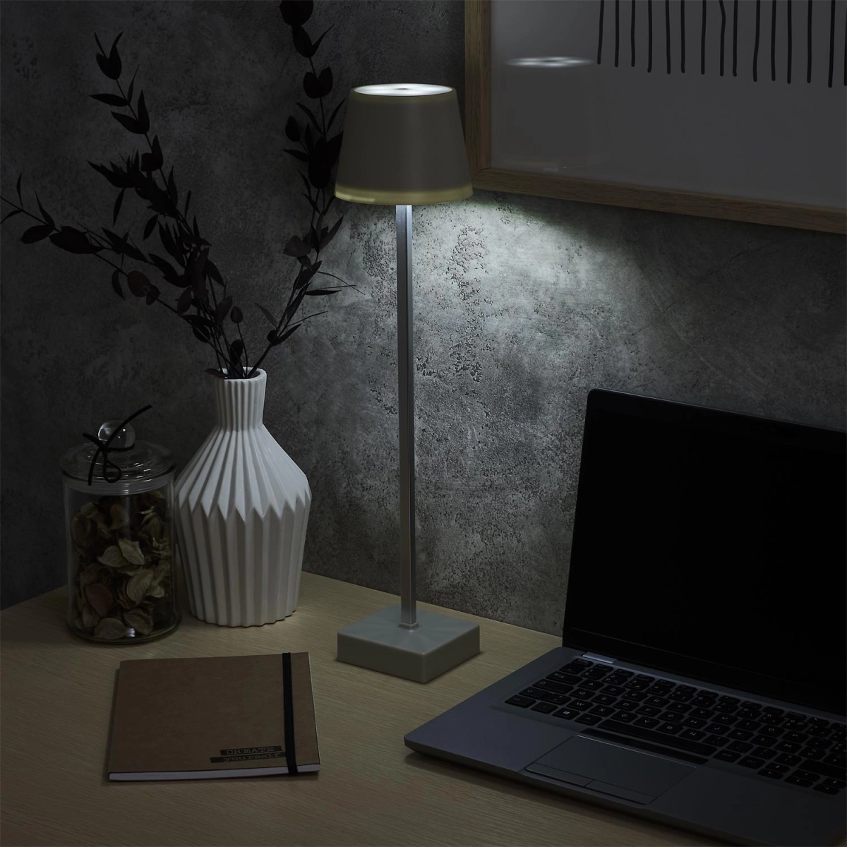 Lampka Blanca 45cm LED na dotyk taupe