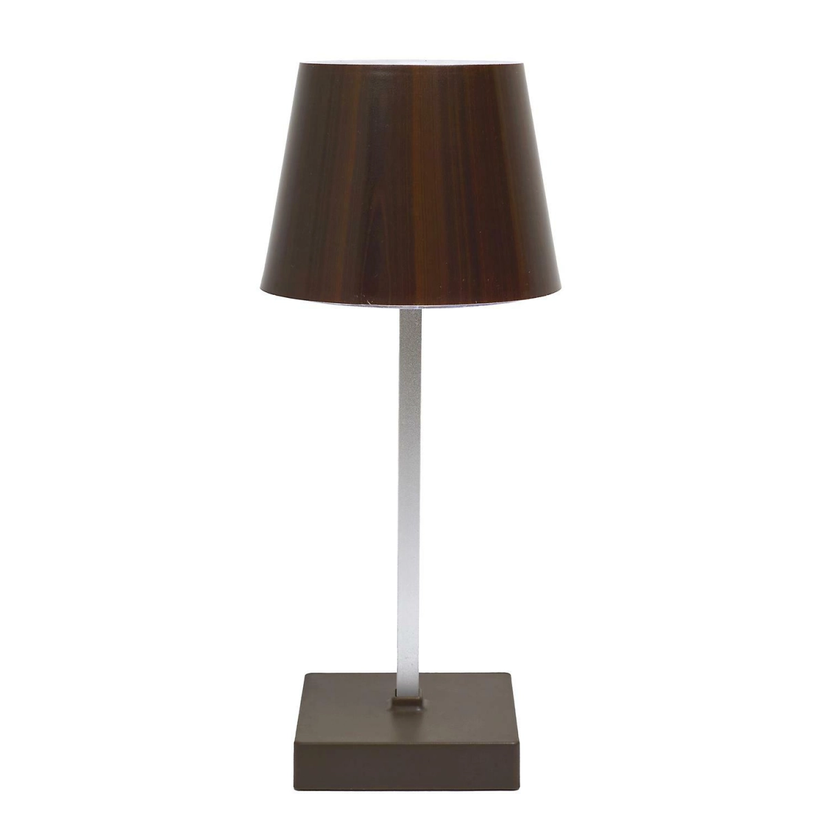 Lampka Blanca LED na dotyk ciemne drewno