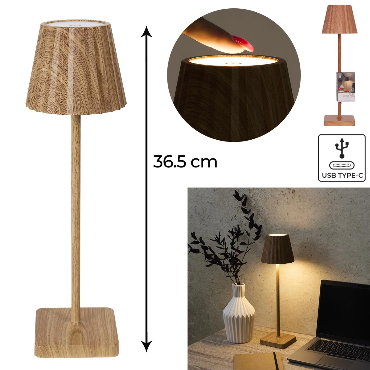 Lampka Blanca Fala LED na dotyk jasne