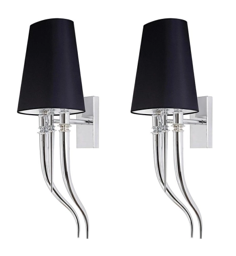 Zestaw dwóch lamp ściennych czarny Devil Wall Moosee