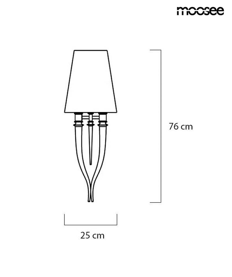 MOOSEE zestaw 2 sztuk lamp ściennych DEVIL WALL 1 czarny