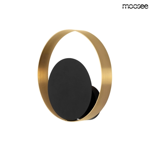 Lampa ścienna złota/czarna Band Moosee