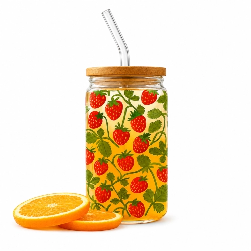 Szklanka z pokrywką i słomką Soleo 530ml