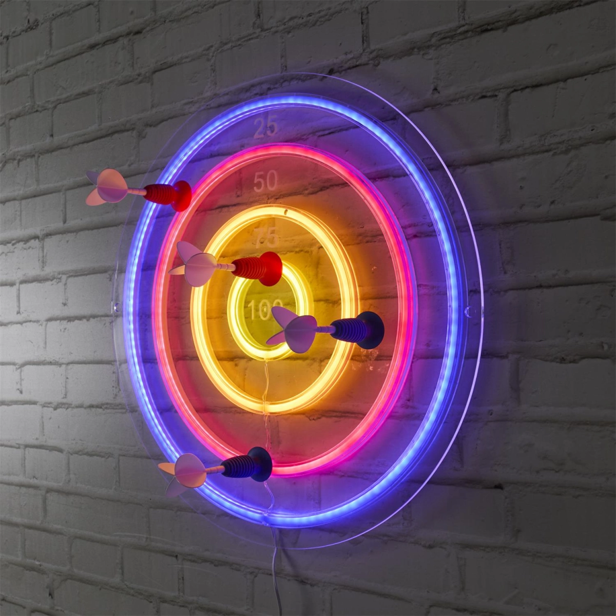 Lampka Tarcza z lotkami LED kolorowa