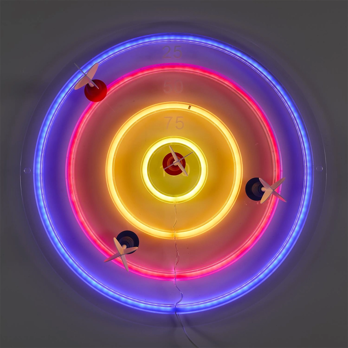 Lampka Tarcza z lotkami LED kolorowa