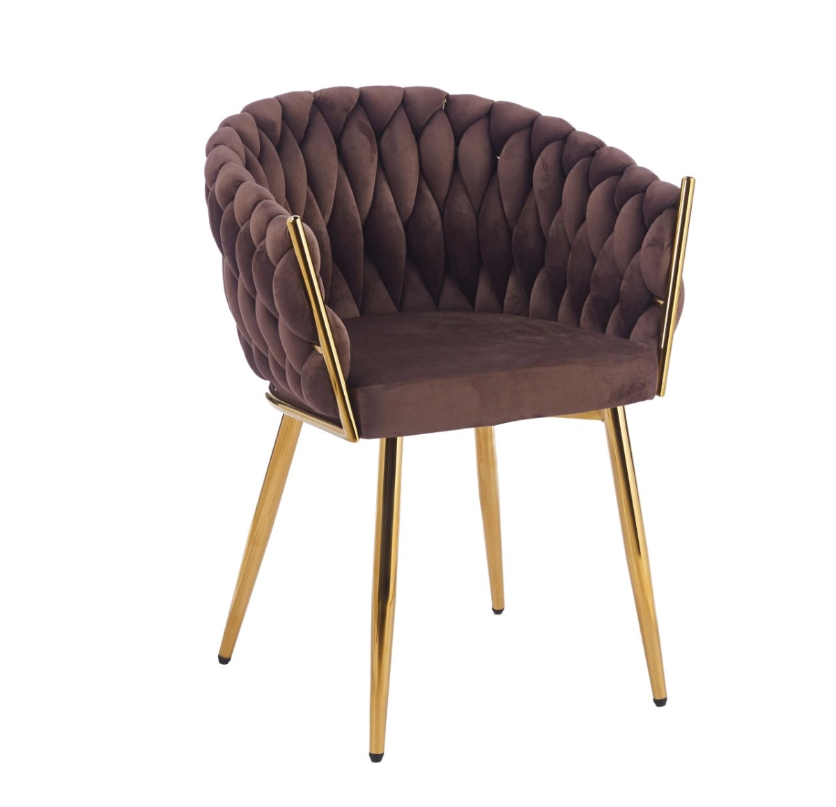 PRZEDSPRZEDAŻ -15% do 13.07 ! Krzesło velvet - Riviera 28 brązowe