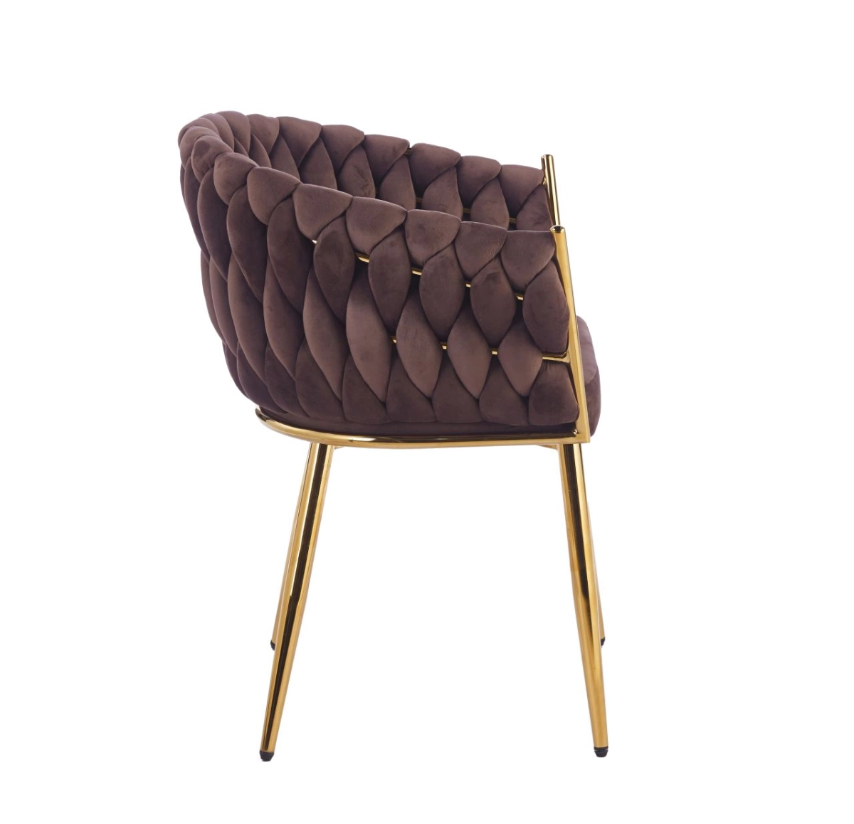 PRZEDSPRZEDAŻ -15% do 13.07 ! Krzesło velvet - Riviera 28 brązowe