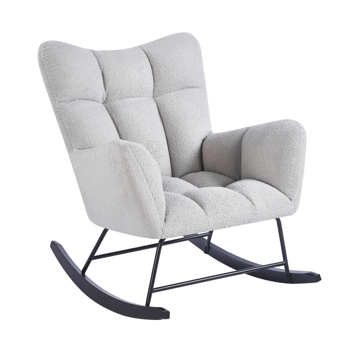 Fotel bujany Teddy - Quelle 83 szary