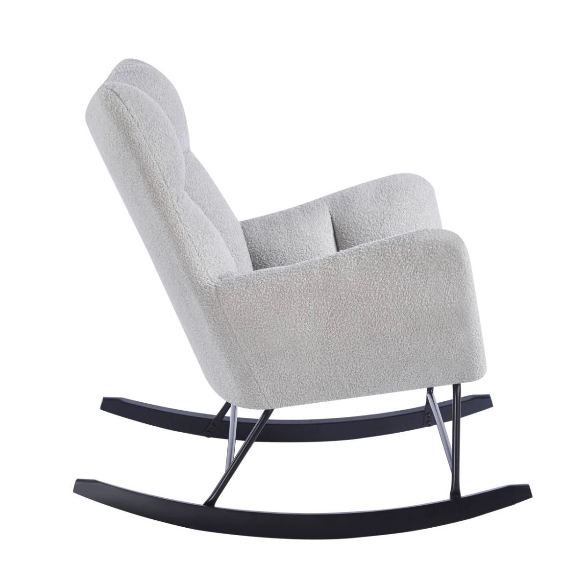 Fotel bujany Teddy - Quelle 83 szary