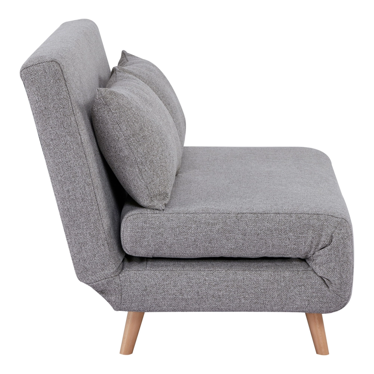 Sofa rozkładana Marlow 2 szara/ nogi