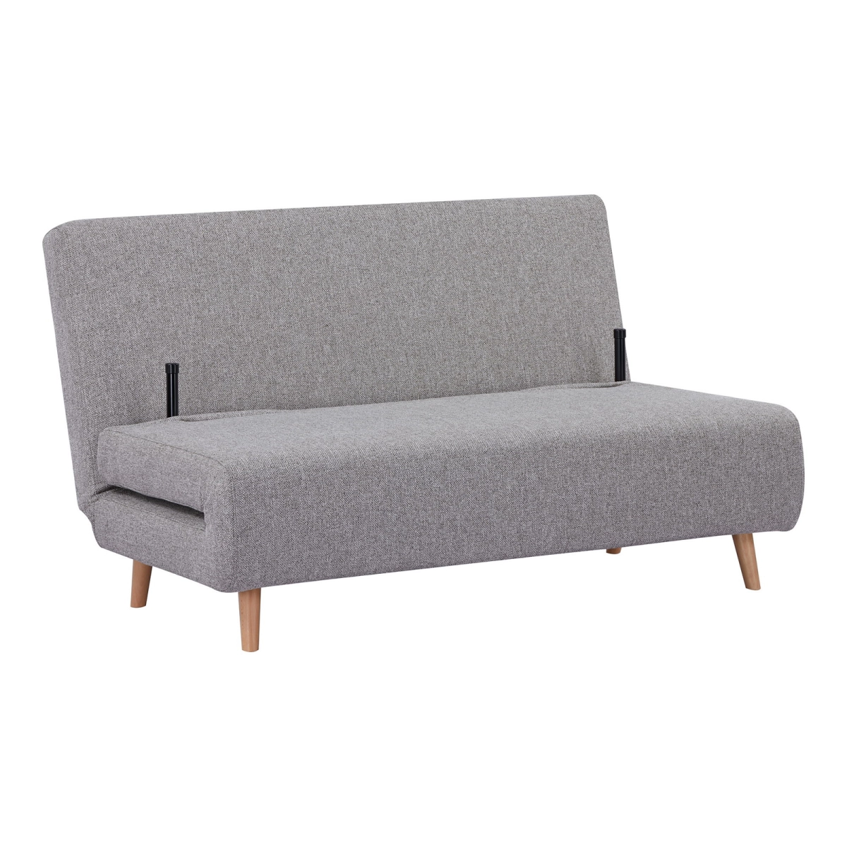 Sofa rozkładana Marlow 2 szara/ nogi