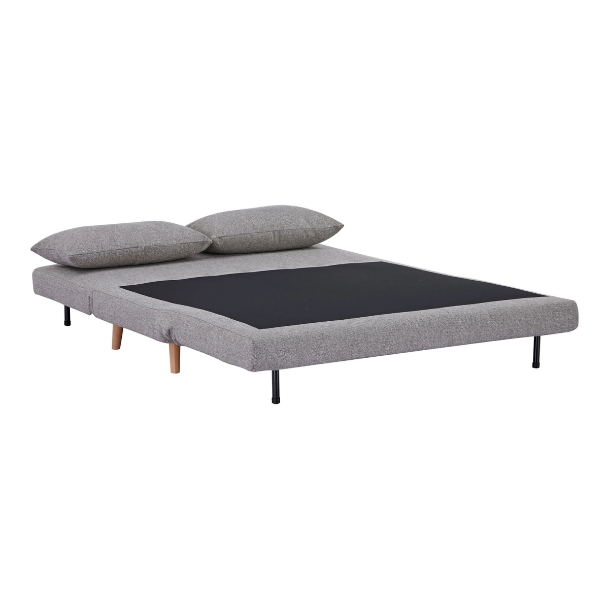 Sofa rozkładana Marlow 2 szara/ nogi