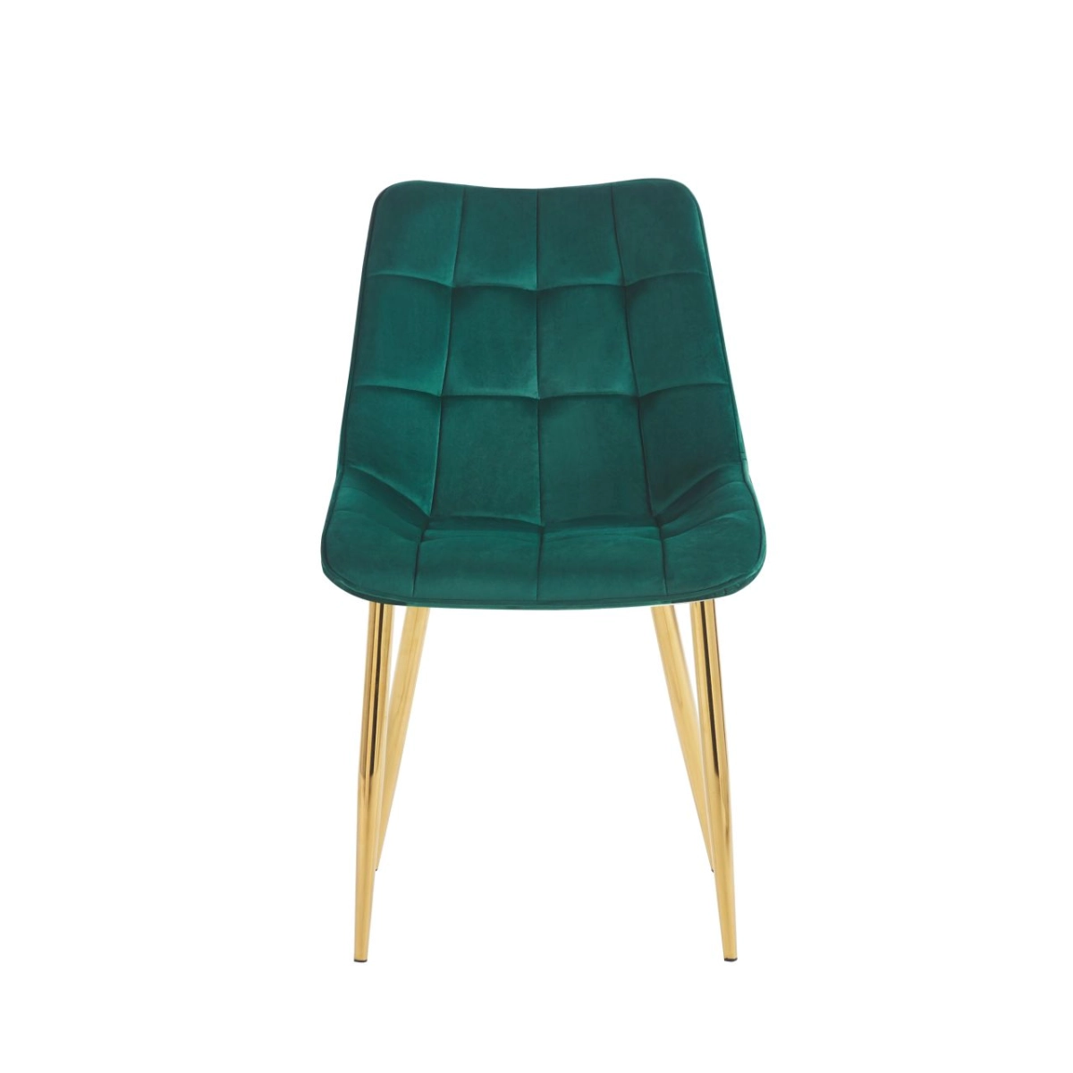 Krzesło velvet (zielone) / złote nogi