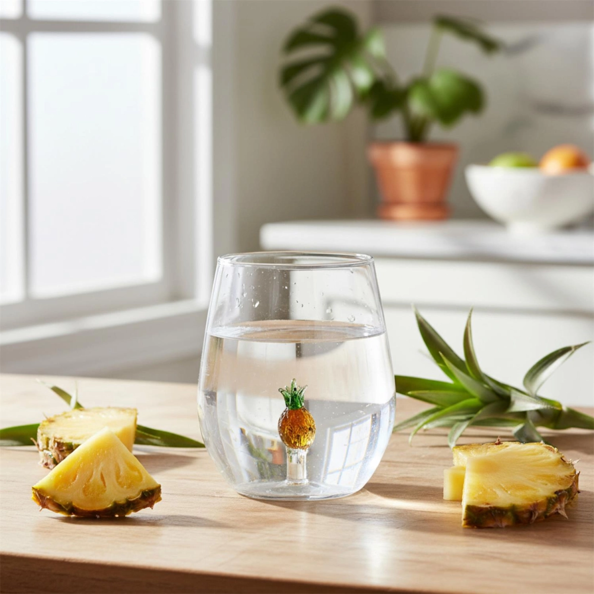 Szklanka z owocem 400ml Ananas