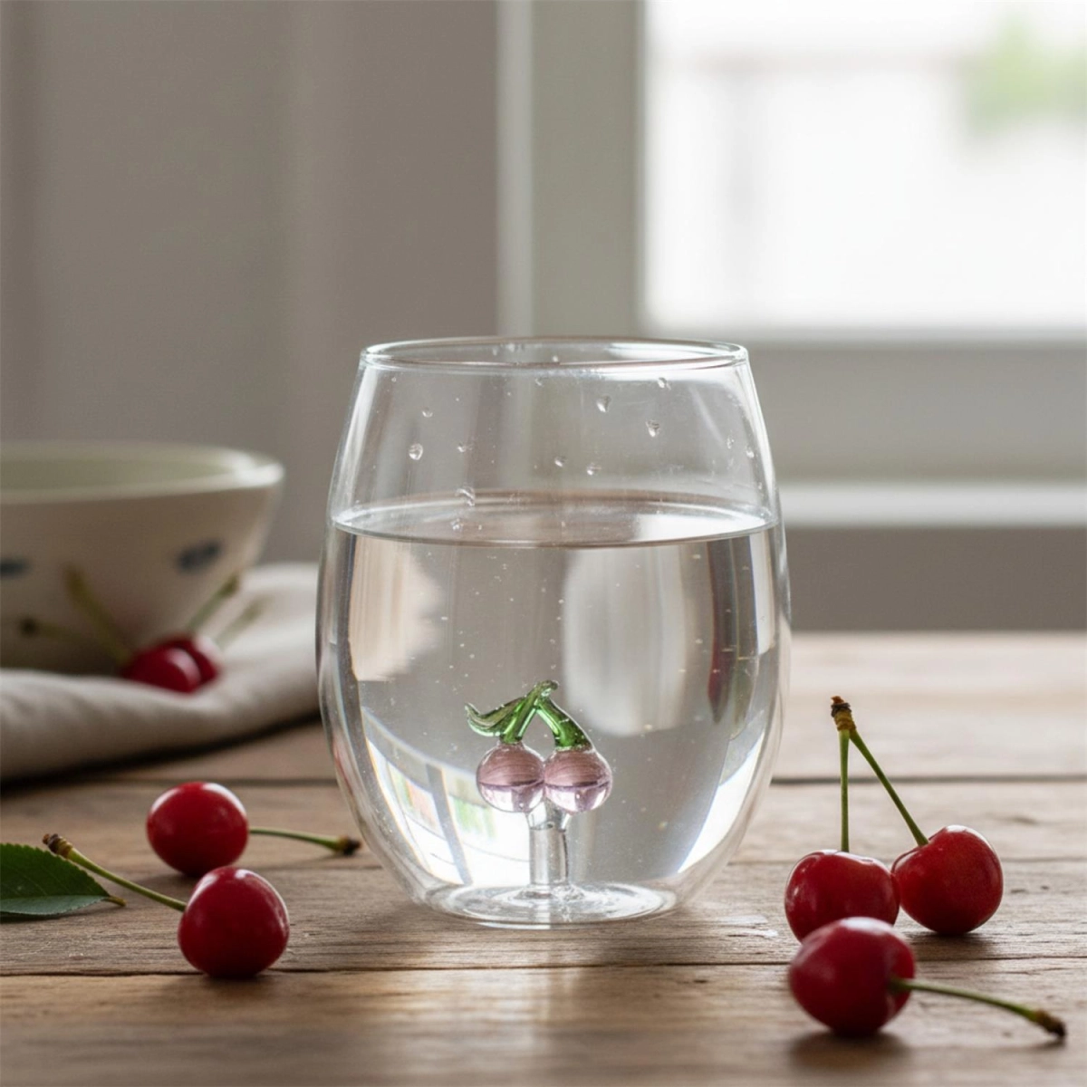Szklanka z owocem 400ml wiśnie