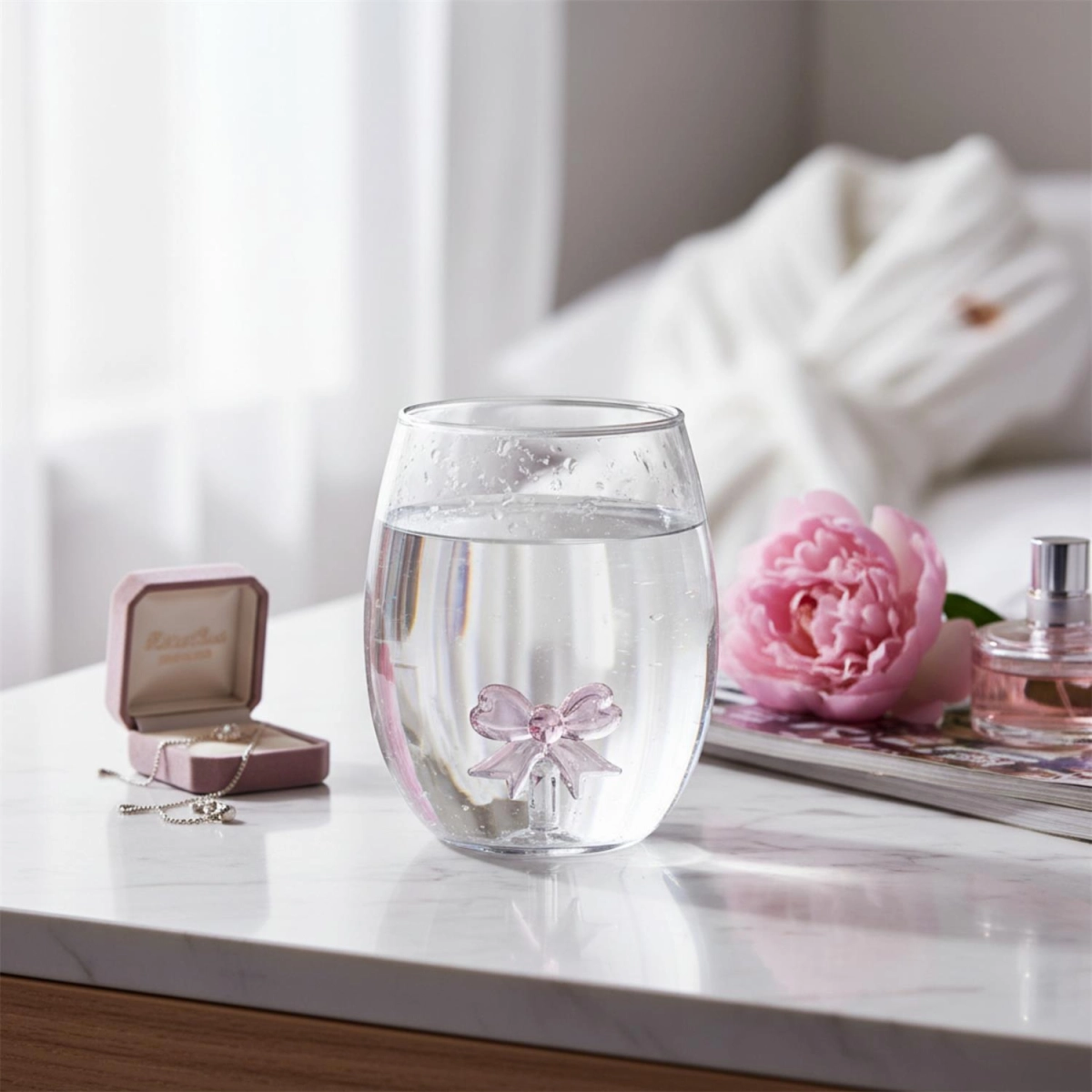 Szklanka z figurką 400ml Kokarda