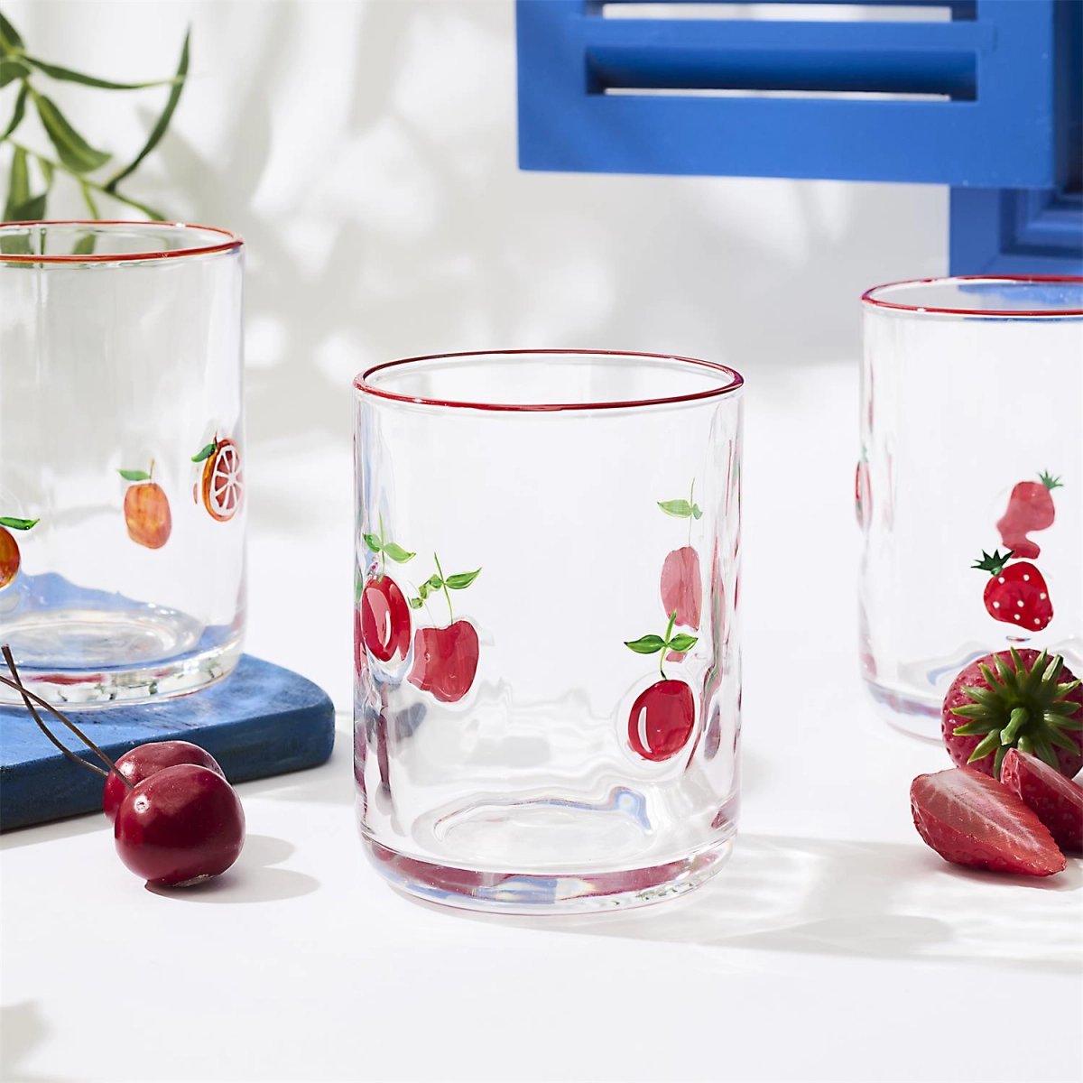 Szklanka w owoce wiśni 390ml