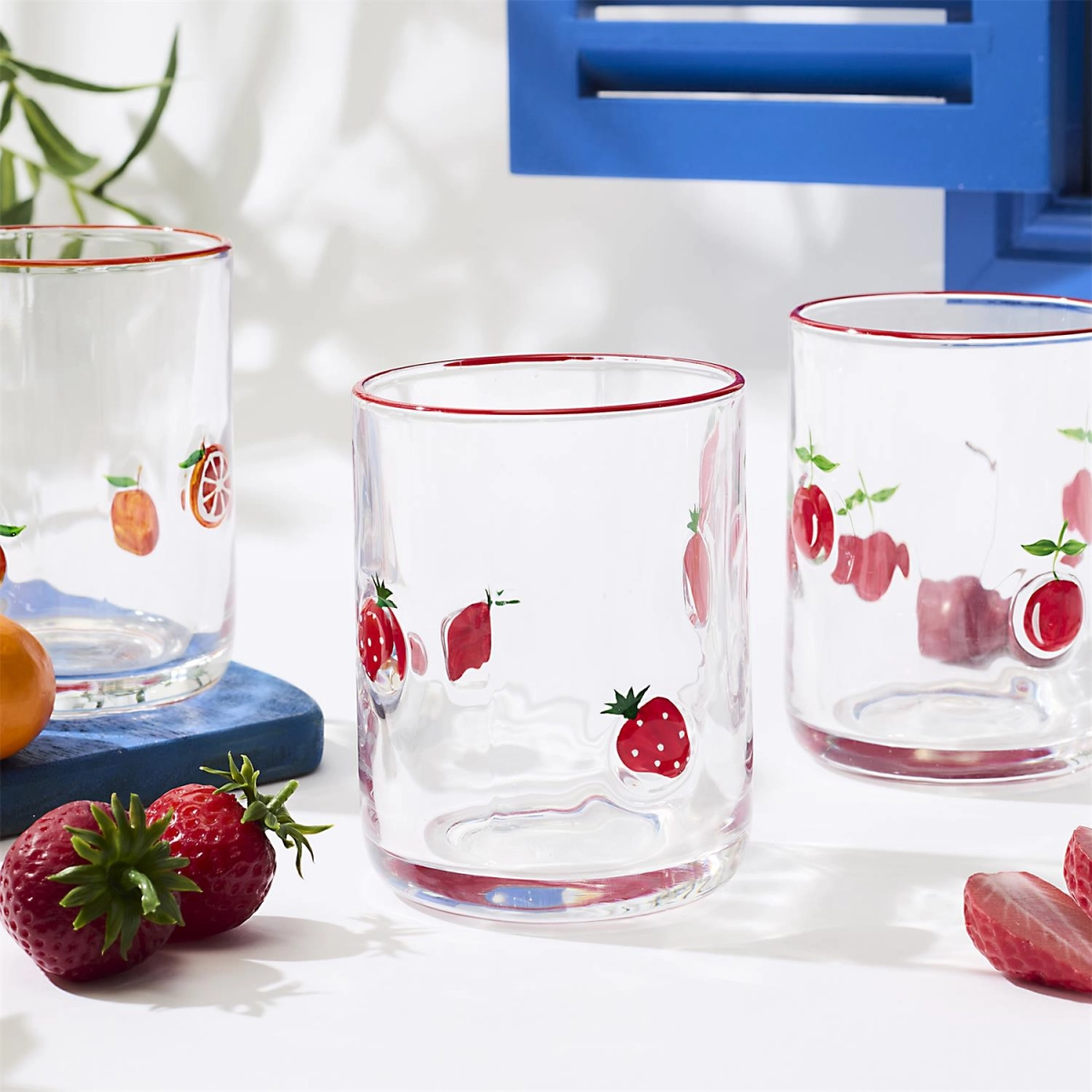Szklanka w owoce wiśni 390ml