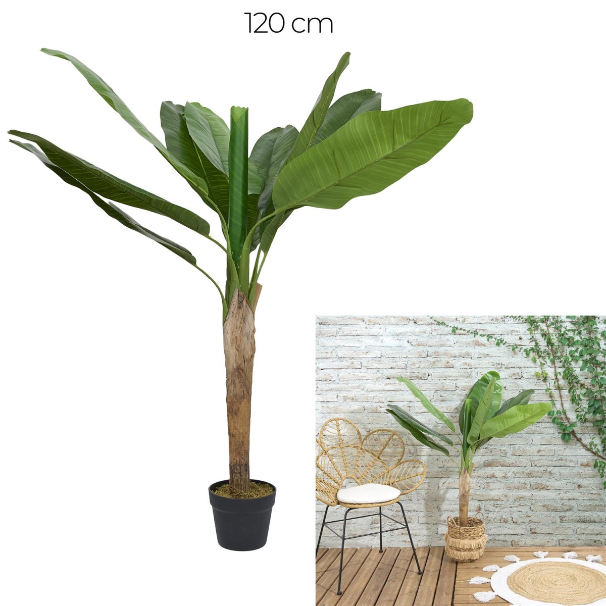 Sztuczna roślina drzewo bananowca 120cm