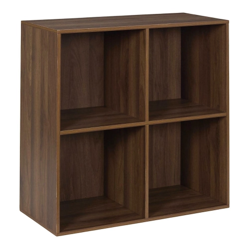 Regał 66 cm, z 4 półkami, orzech do salonu Tiffany