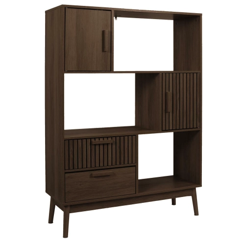 Regał stojący 100 cm, orzech do salonu Maroon