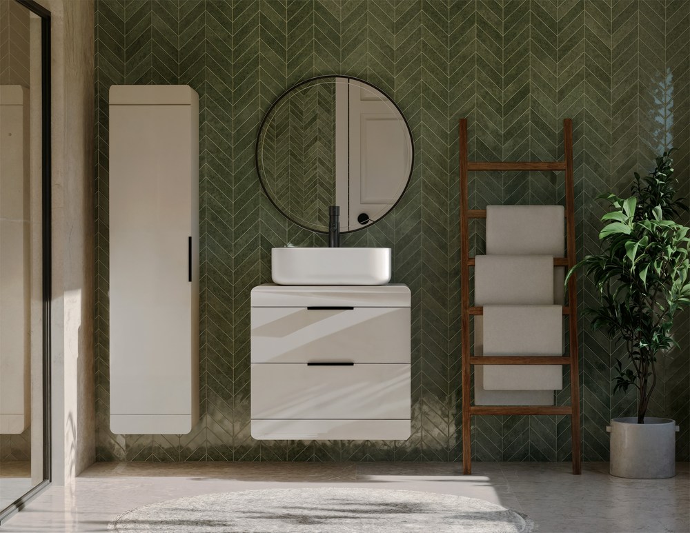 Szafka Pod Umywalkę TERRA 60 2S Wisząca KASZMIR 2 Szuflady 60x58x45 Cm