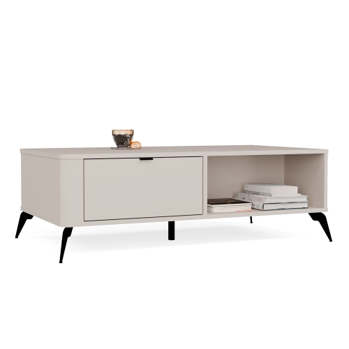 Stolik kawowy 110x63 cm, kaszmir z szufladami Cordoba