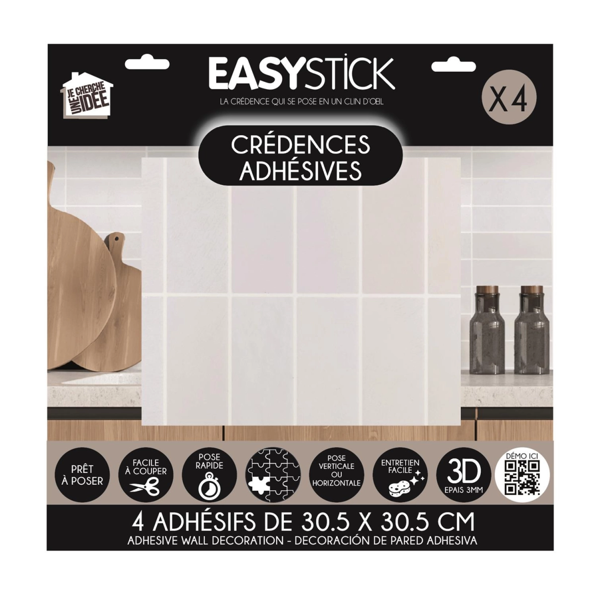 Płytki samoprzylepne na ścianę Easy