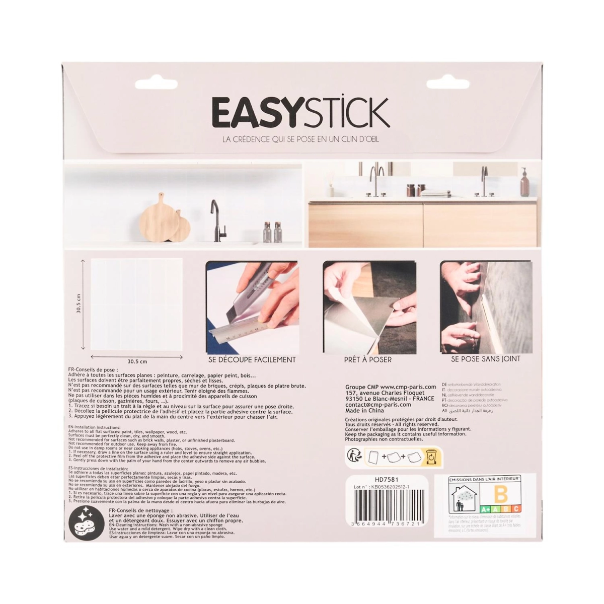 Płytki samoprzylepne na ścianę Easy