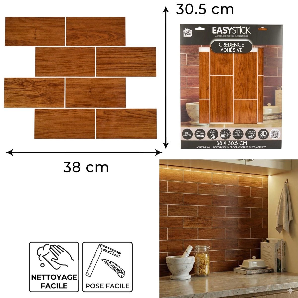 Panel winylowy samoprzylepny na ścianę